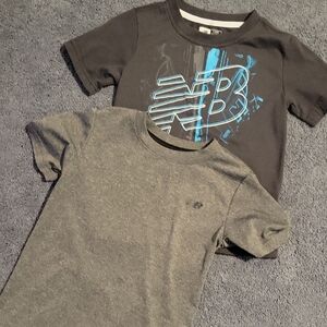 New Balance Kids' Gray and Charcoal Tees